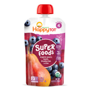 HappyTot Super Foods Organic Pears, Beets, Blueberries Puree 120g N..A 8/2/2022
