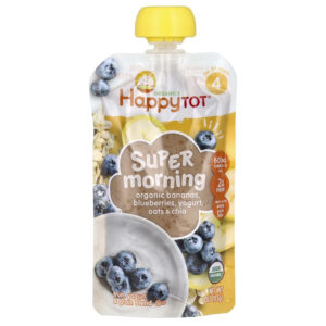 HappyTot Super Morning Organic Banana,Blueberries,Yogurt , Oat Puree 113g N..A 8/2/2022