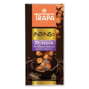 Trapa Intenso Milk Chocolate & Whole Hazelnuts G/F Chocolate Bar 175g