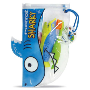 Pierrot Kids Sharky Dental Kit(T/B+T/P+Cap+Base+Squezzer)1 $Perm