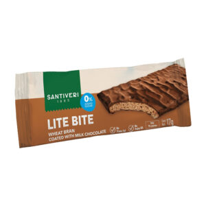 Santiveri Lite Bite Wheat Bran With Milk Chocolate 17g