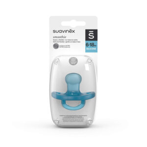 Suavinex Smoothie Anatomical Silicone Soother/Pacifier 0-6 m - Blue
