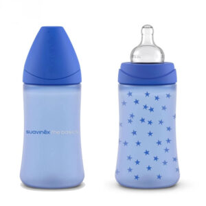 Suavinex Silicone Anatomical F/Bottle 270 ml 0-6m 48163 - Toys Blue Del