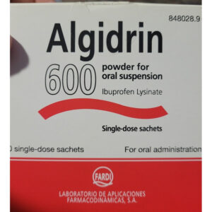 Algidrin 600mg 20 Sach Discont