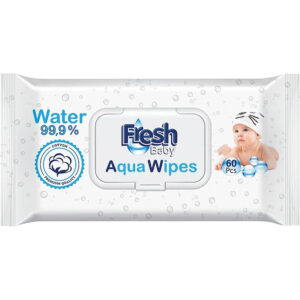 Fresh Baby 99 % Aqua Wipes 60 Pcs