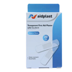 Aidplast Water Proof Transparent Plaster Strips 20 Pcs