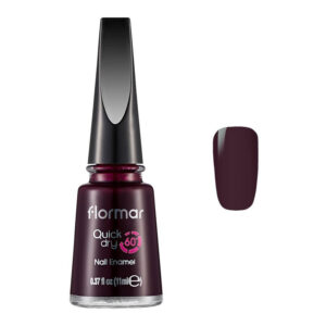 Flormar Quick Dry Nail Polish 11ml - Blackstar Red QD21