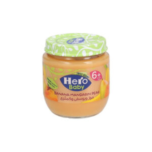 Hero Baby Banana Mandarin Pear Food Jar 125g^^1 6@26