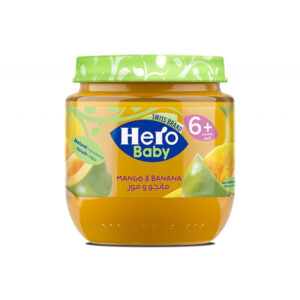 Hero Baby Mango & Banana Food Jar 125g^^1 6@26
