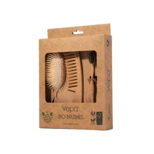 Vepa Oval Wooden Plastic Bristles Hair Brush-S