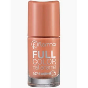 Flormar Full Color Enamel Nail Polish 8ml - Peach Sparkler FC45