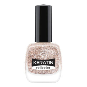 Golden Rose Keratin Glitter Nail Polish 10.5ml -Golden 404