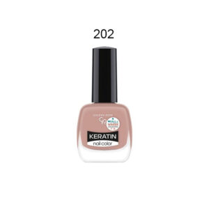 Golden Rose Keratin Glitter Nail Polish 10.5ml -Gold 407