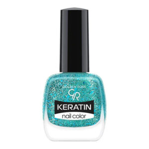 Golden Rose Keratin Glitter Nail Polish 10.5ml -Green 409