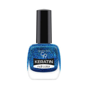 Golden Rose Keratin Glitter Nail Polish 10.5ml -Blue 413