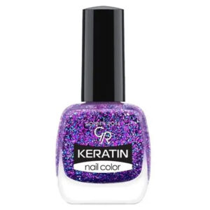 Golden Rose Keratin Glitter Nail Polish 10.5ml -Purple 414