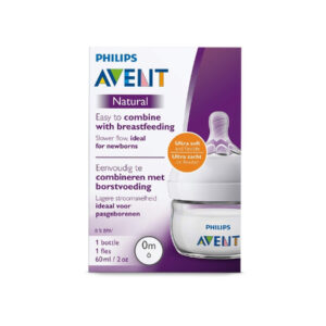 Avent Natural F/Bottle 0m+ 60ml Del