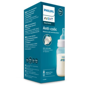 Avent Anti Colic F/Bottle 260ml 1m+-Decorated Del