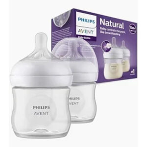Avent Natural F/Bottle 260ml (Twin Pack) 1m+ -Clear -->(Ja) N..AC 30/9/2025