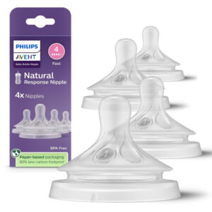 Avent Natural Flow (4) Silicone Teat/Nipple 3m+ 2 Pcs -Scratch & Win^^1 -->(Ja)