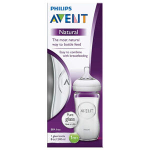 Avent Natural Glass F/Bottle 1m+ 240ml -->(Ja)
