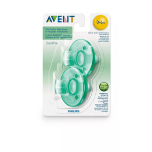 Avent Ultra Air Night Silicone Soother/Pacifier 0-6m (Twin Pack)  -Decorated Girl -->(Ja)