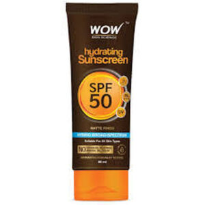 Wow Sunblock Spf 50  Hydrating Cream 80ml