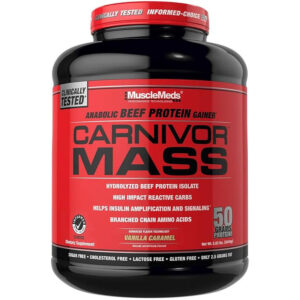 M Meds Carnivor Mass Protein Powder (Vanilla Caramel) 2686g