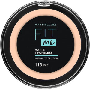 Maybelline Fit Me Matte+Poreless 12H Powder (115) 12g - Ivory