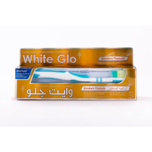 White Glo Smokers Formula Whitening T/P 100 ml+( Anti-Stain T/B+ Flosser Free)^^1 $Temp.8