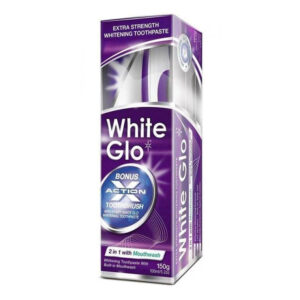 White Glo 2 In 1 T/P 100ml+ Dual Action T/B Free ^^1