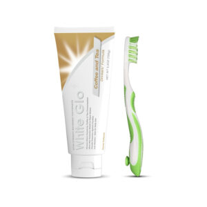 White Glo Whitening Coffee & Tea Drinkers Formula T/P 100 ml +( Anti-Stain T/B + Flosser Free)^^1