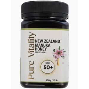 Pure Vitality New Zealand Manuka Honey (MGO 50+) 500g--> Kh,Mk,Tl,Ar,Da,Tb,Sw,Yas